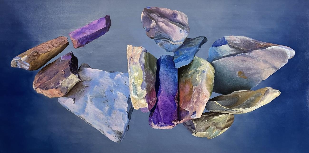 Dernière Civilisation — Oil on linen · 110 × 130 cm · 2024