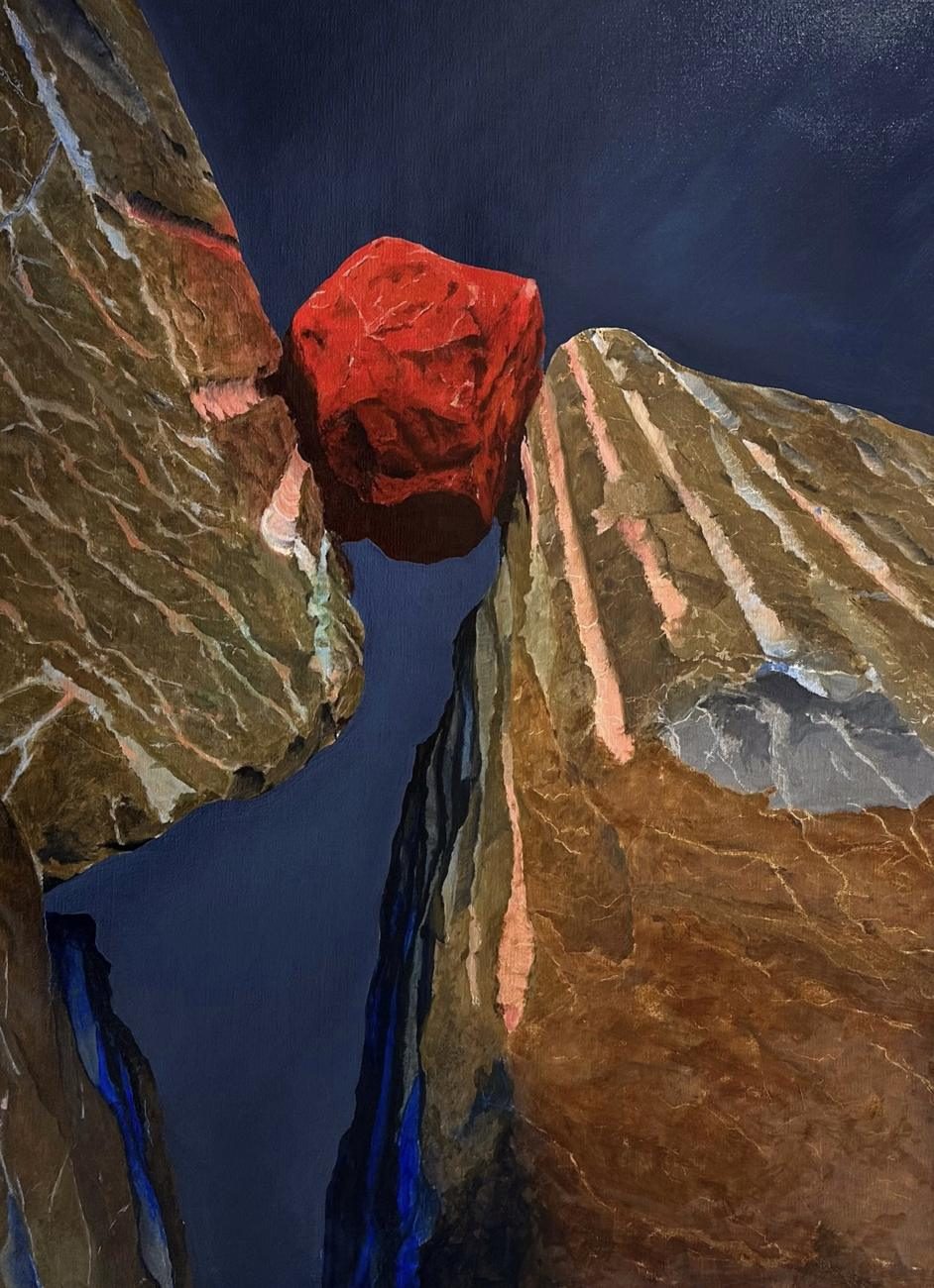Formation — Oil on linen · 100 × 100 cm · 2024