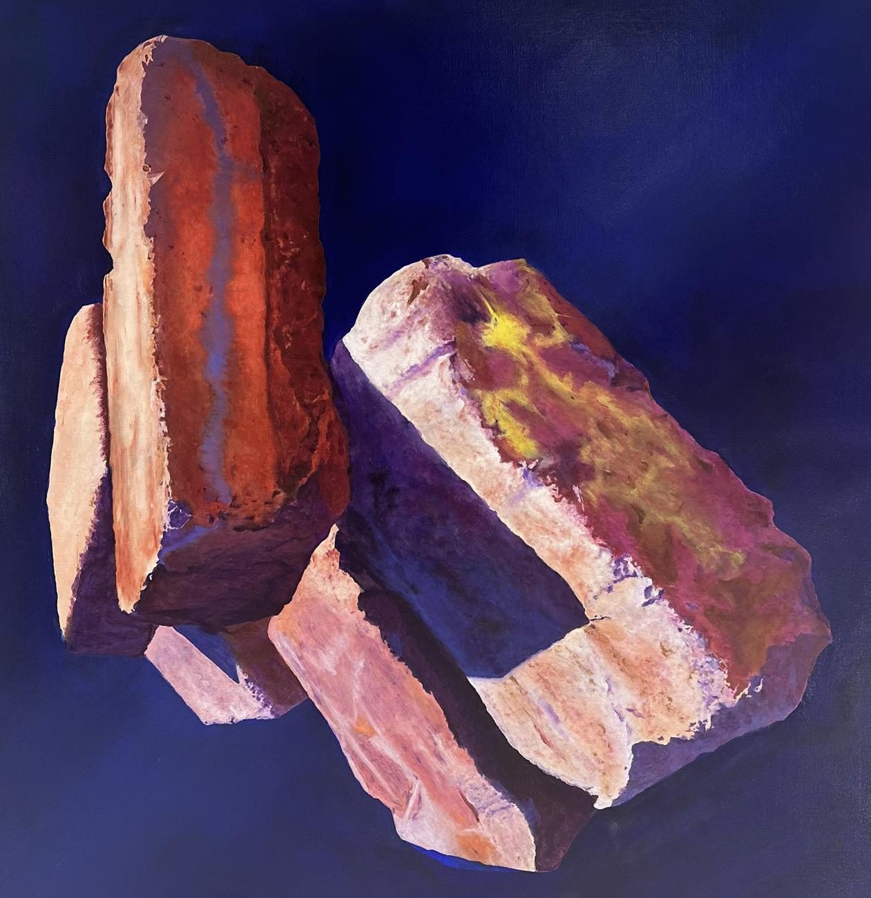 Dispersion — Acrylic and oil on linen · 97 × 195 cm · 2024