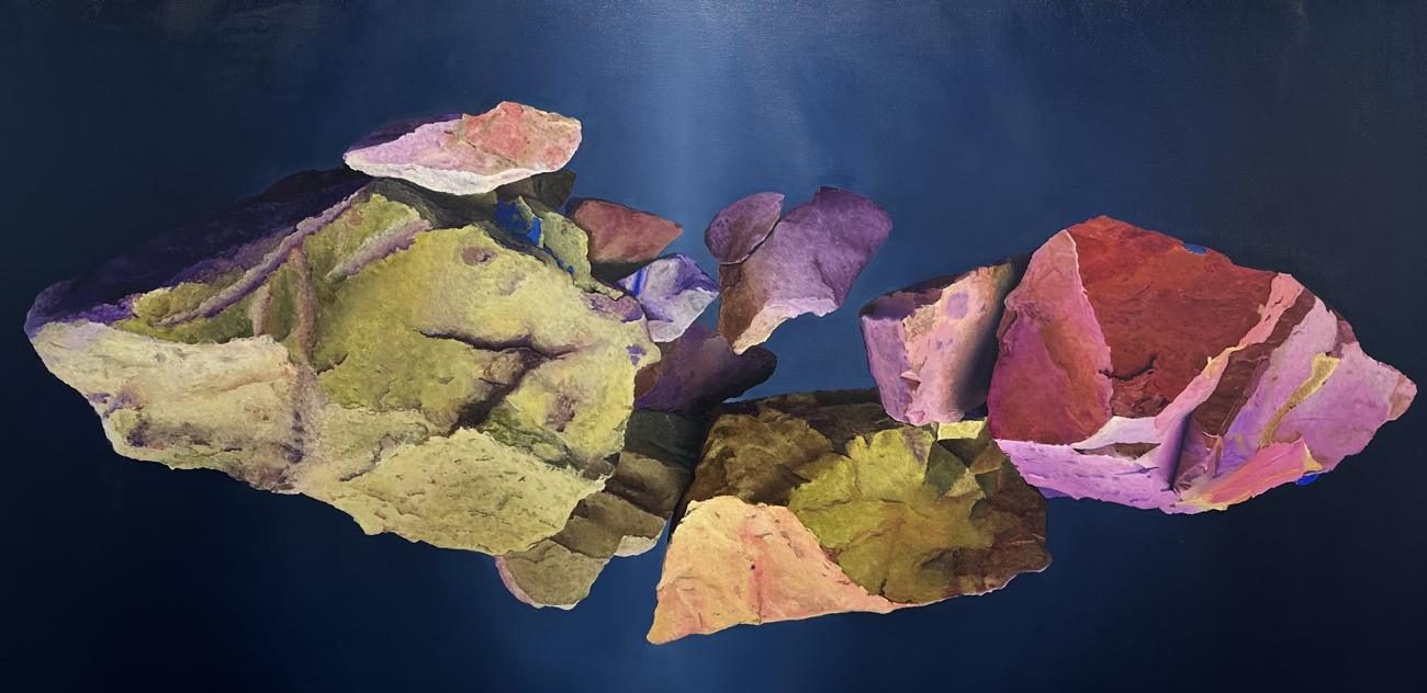 Untitled — Oil on canvas · 55 × 46 cm · 2025